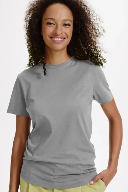 Tricou de bumbac organic pentru femei, argintiu deschis