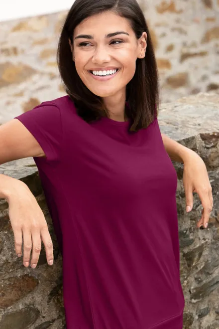 Tricou la modă pentru femei, fucsie