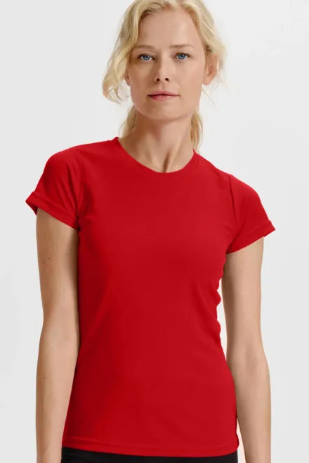 Tricou sport pentru femei, roșu