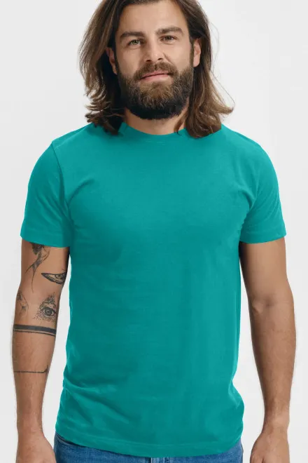 Tricou unisex cu greutate mai mare, verde smarald