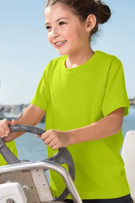 Tricou ușor pentru copii, verde lime