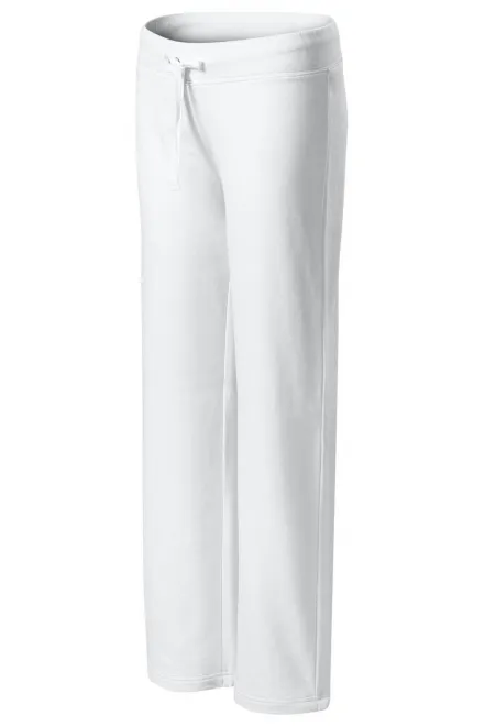 Pantaloni de dama confortabili, alb
