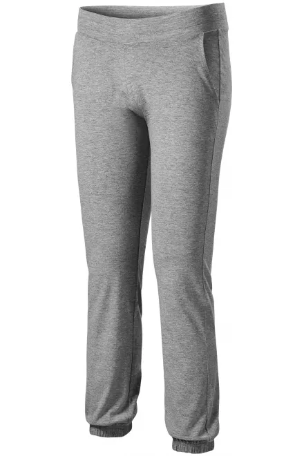 Pantaloni de trening pentru femei, cu buzunare, marmură gri închis