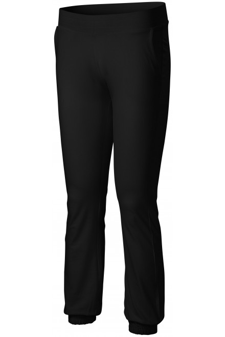 Pantaloni de trening pentru femei, cu buzunare, negru, pantaloni de trening