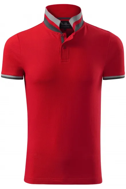 Polo bărbătesc cu guler ridicat - formula red, S
