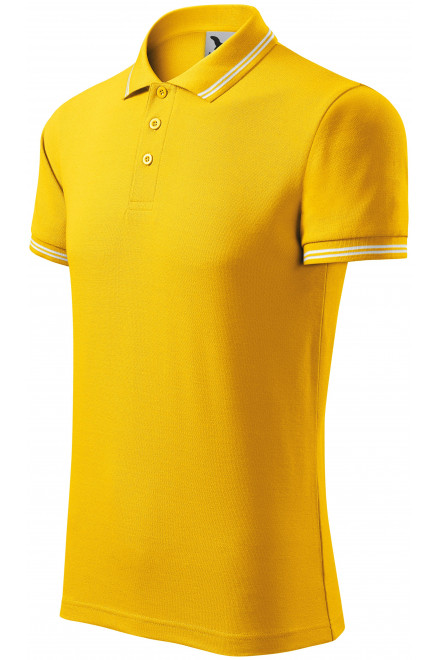 Polo de bărbați cu contrast, galben, tricouri polo pentru bărbați