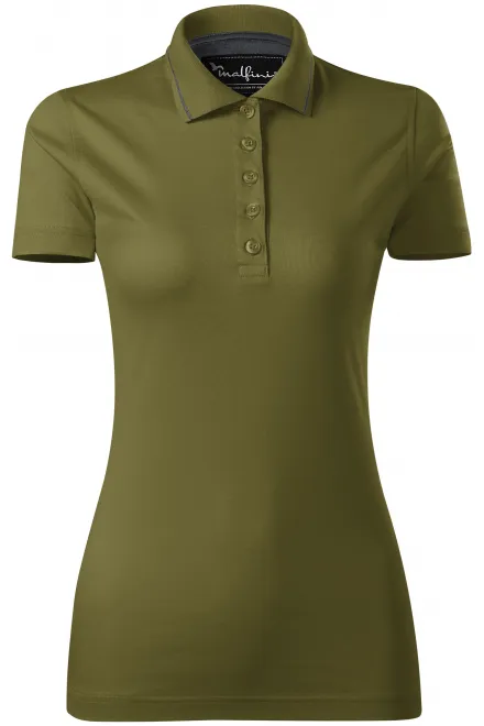 Polo elegant mercerizat pentru femei - avocado, M