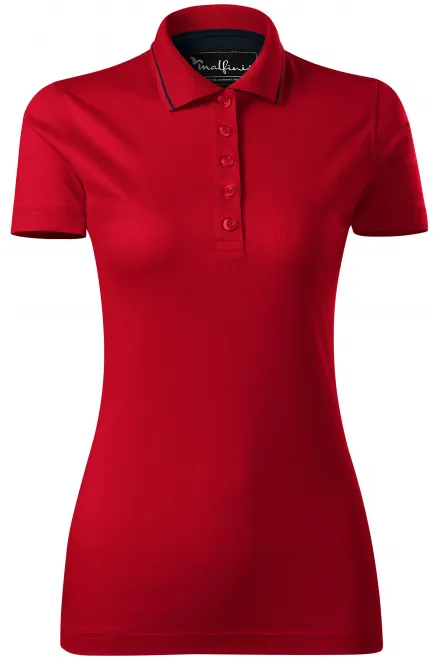 Polo elegant mercerizat pentru femei - formula red, M