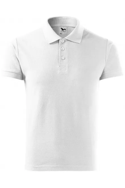 Polo elegant pentru bărbați - alb, XL