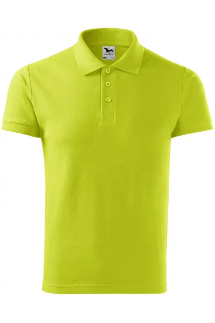 Polo elegant pentru bărbați - verde lime, XL