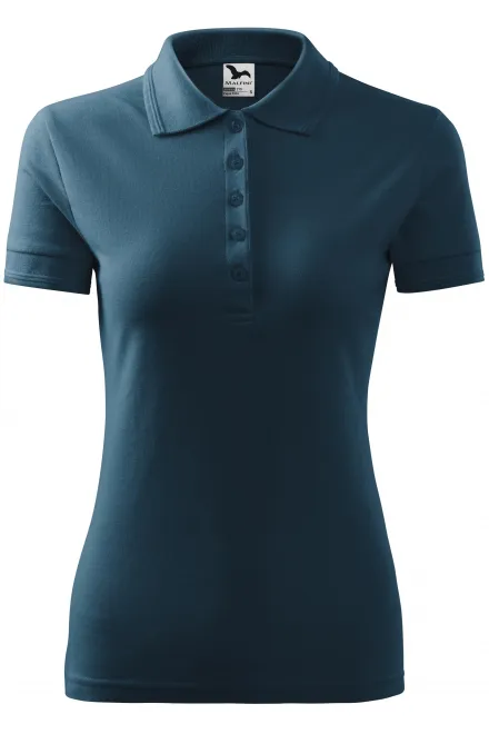 Polo elegant pentru femei - albastru inchis, XS