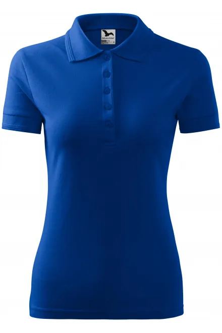 Polo elegant pentru femei - albastru regal, XS