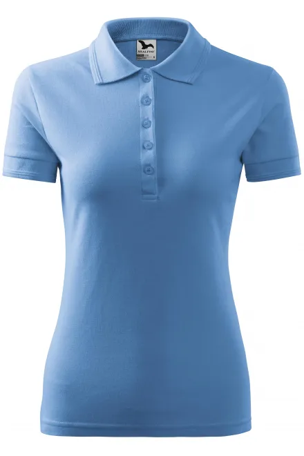 Polo elegant pentru femei - cer albastru, XS
