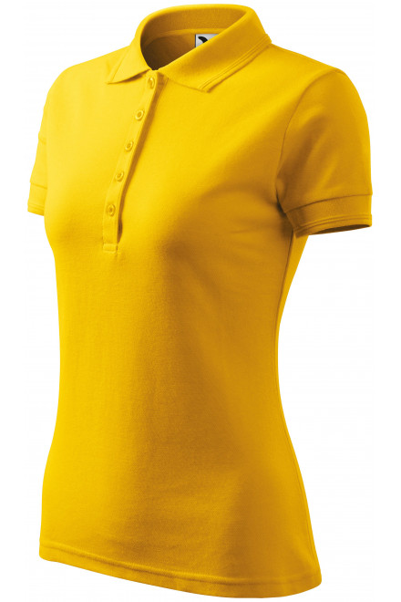 Polo elegant pentru femei, galben, tricouri polo de damă