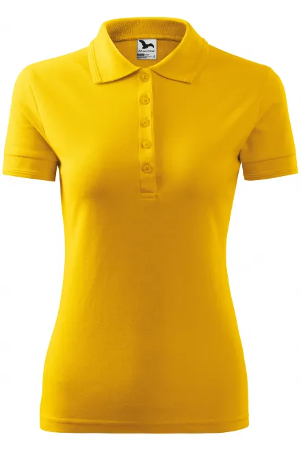 Polo elegant pentru femei - galben, XS