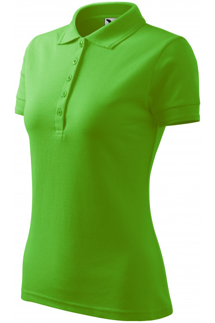 Polo elegant pentru femei, măr verde, tricouri polo de damă