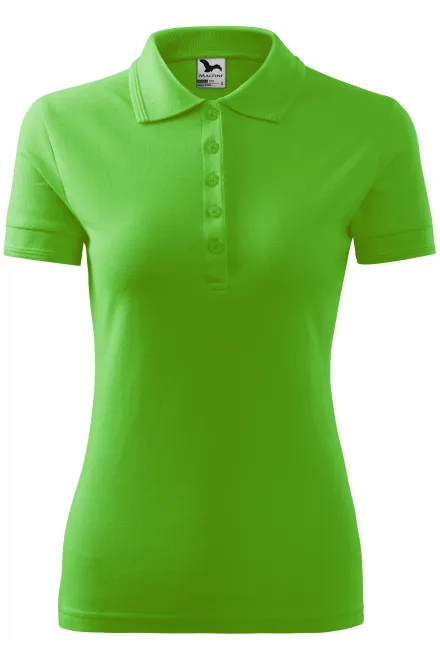 Polo elegant pentru femei - măr verde, XS
