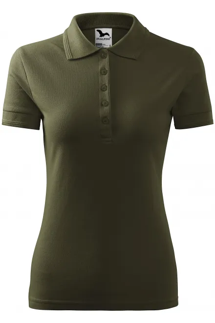Polo elegant pentru femei - military, XS