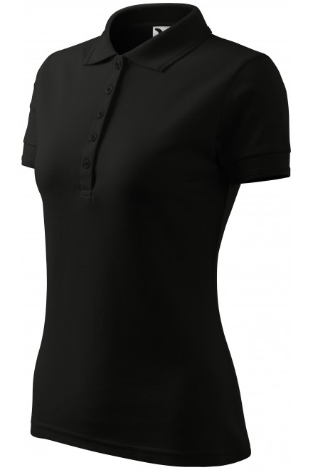 Polo elegant pentru femei, negru, tricouri polo