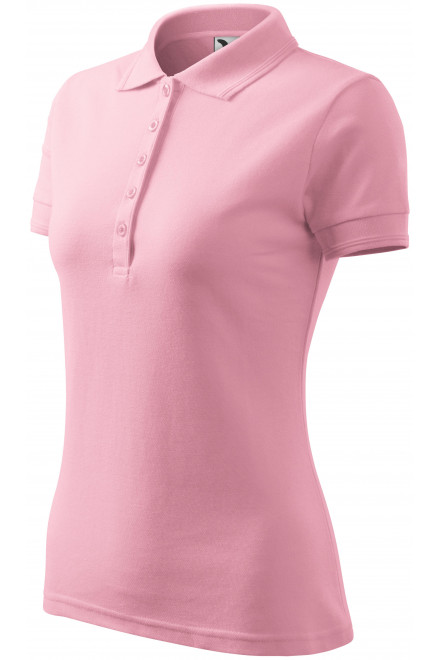 Polo elegant pentru femei, roz, tricouri polo