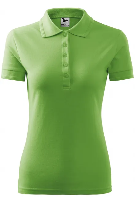 Polo elegant pentru femei - verde mazăre, XS