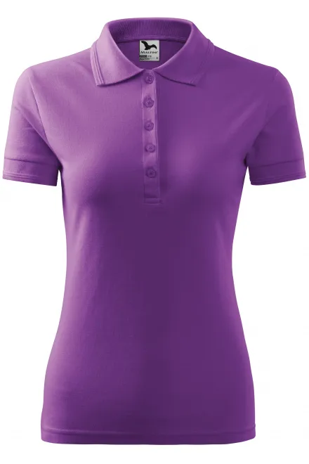 Polo elegant pentru femei - violet, XS