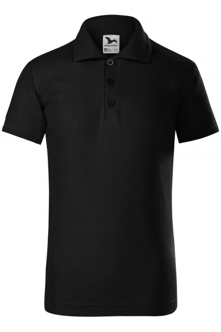 Polo pentru copii - negru, 122 cm / 6 ani