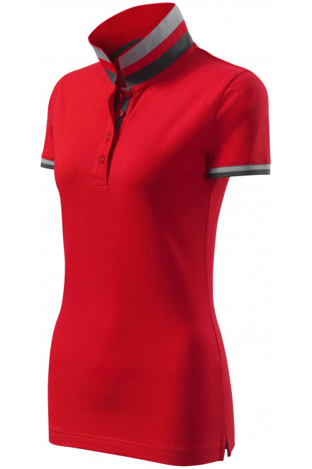 Polo pentru femei cu guler ridicat, formula red, tricouri polo de damă