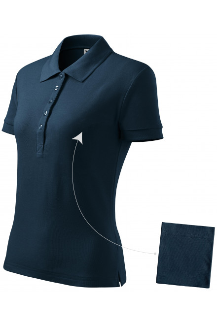 Polo simplu pentru femei, albastru inchis, tricouri cu mânecă scurtă