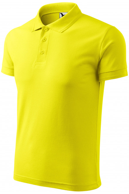 Polo tricou bărbătesc, galben de lămâie, tricouri polo pentru bărbați