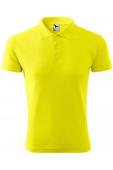 Polo tricou bărbătesc - galben de lămâie, S