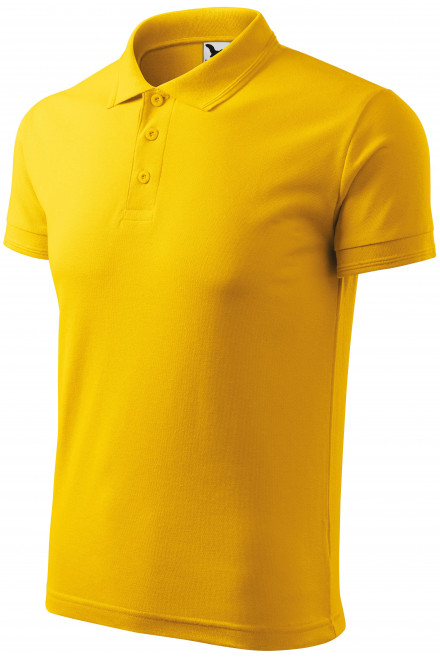Polo tricou bărbătesc, galben, tricouri pentru bărbați