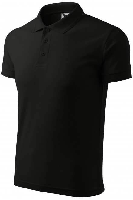 Polo tricou bărbătesc, negru, tricouri pentru bărbați