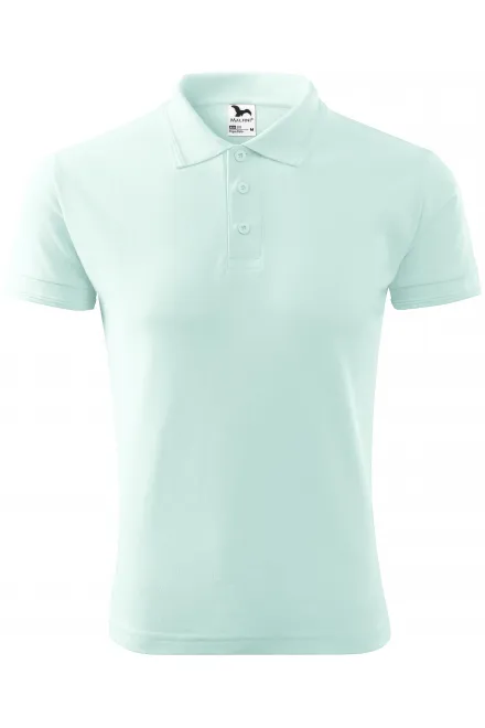 Polo tricou bărbătesc - verde de gheață, S