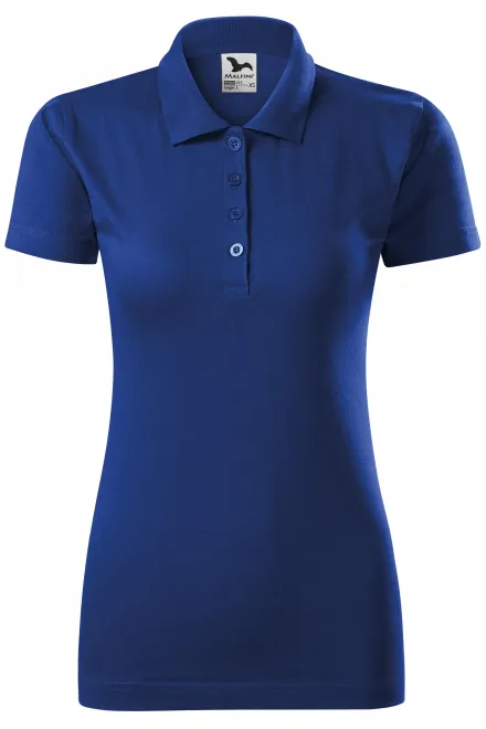 Polo tricou slim pentru femei - albastru regal, XS