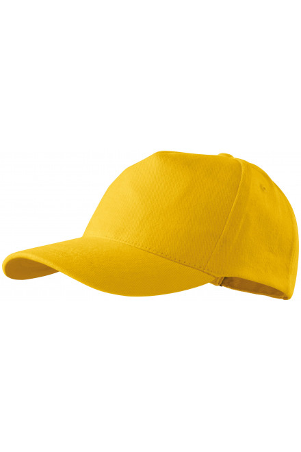 Șapcă de baseball din 5 piesei, galben