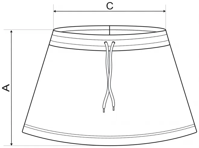 Fusta doamnelor - tabel de dimensiuni