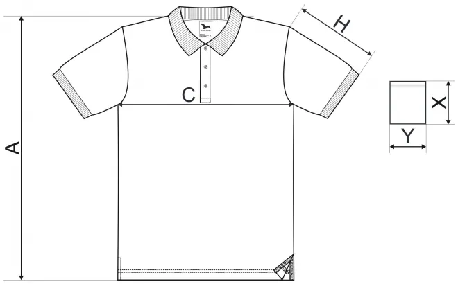 Polo elegant pentru bărbați - tabel de dimensiuni