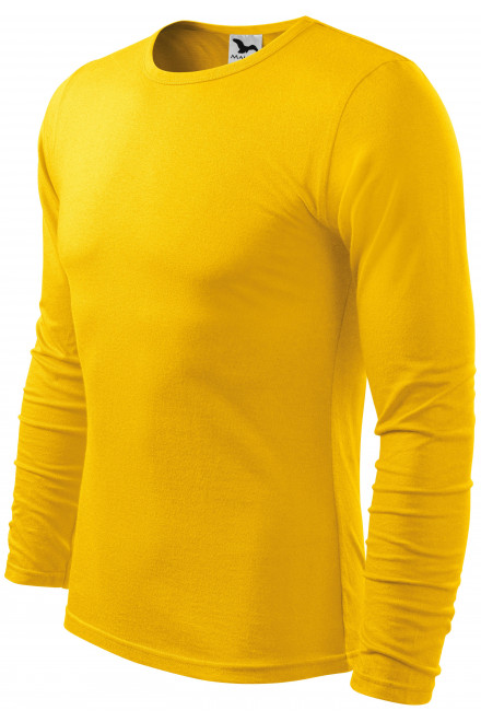 Tricou bărbătesc cu mânecă lungă, galben