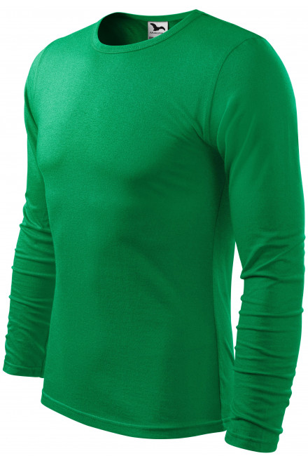 Tricou bărbătesc cu mânecă lungă, iarba verde, tricouri din bumbac