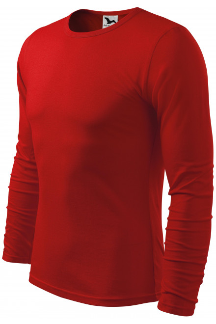 Tricou bărbătesc cu mânecă lungă, roșu, tricouri rosii