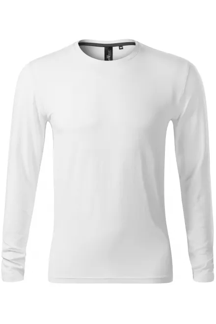 Tricou bărbătesc cu mâneci lungi - alb, L
