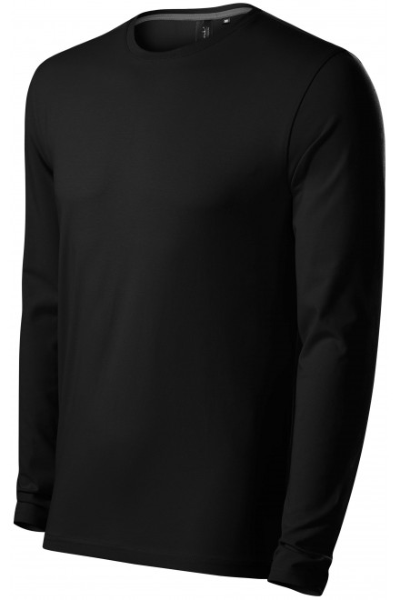 Tricou bărbătesc cu mâneci lungi, negru, tricouri pentru bărbați