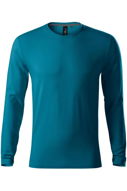 Tricou bărbătesc cu mâneci lungi - petrol blue, L