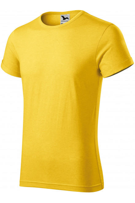 Tricou bărbătesc cu mâneci rulate, marmură galbenă, tricouri pentru imprimare