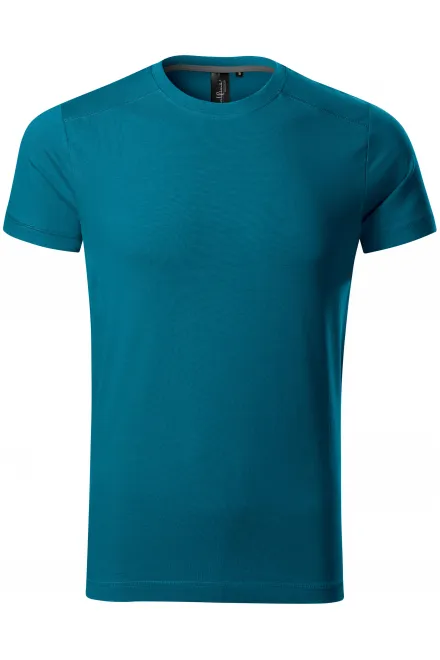 Tricou bărbătesc decorat - petrol blue, S
