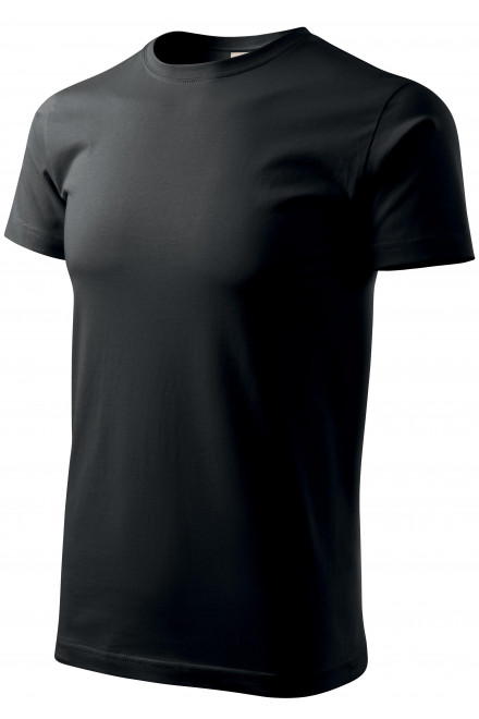 Tricou bărbătesc din bumbac GRS, negru, tricouri pentru bărbați