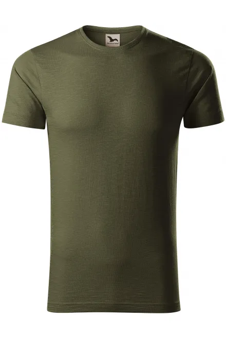 Tricou bărbătesc, din bumbac organic texturat - military, M