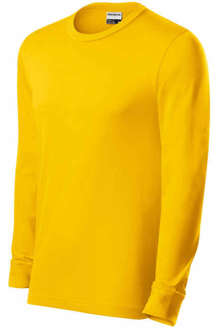 Tricou bărbătesc durabil cu mânecă lungă, galben