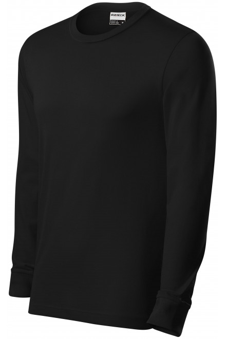 Tricou bărbătesc durabil cu mânecă lungă, negru